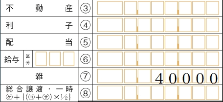 確定申告の一部